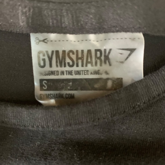 Gymshark Long Sleeve Crop Top Women’s Small Black Workout Yoga Tee - Picture 5 of 8